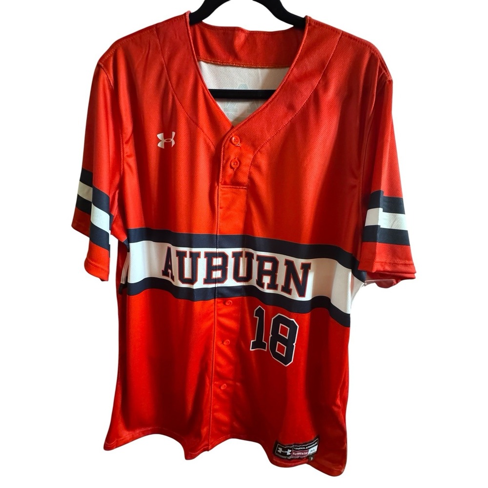 NWT Under Armour Men's XL Auburn University Tigers Baseball Sample Jersey 2022